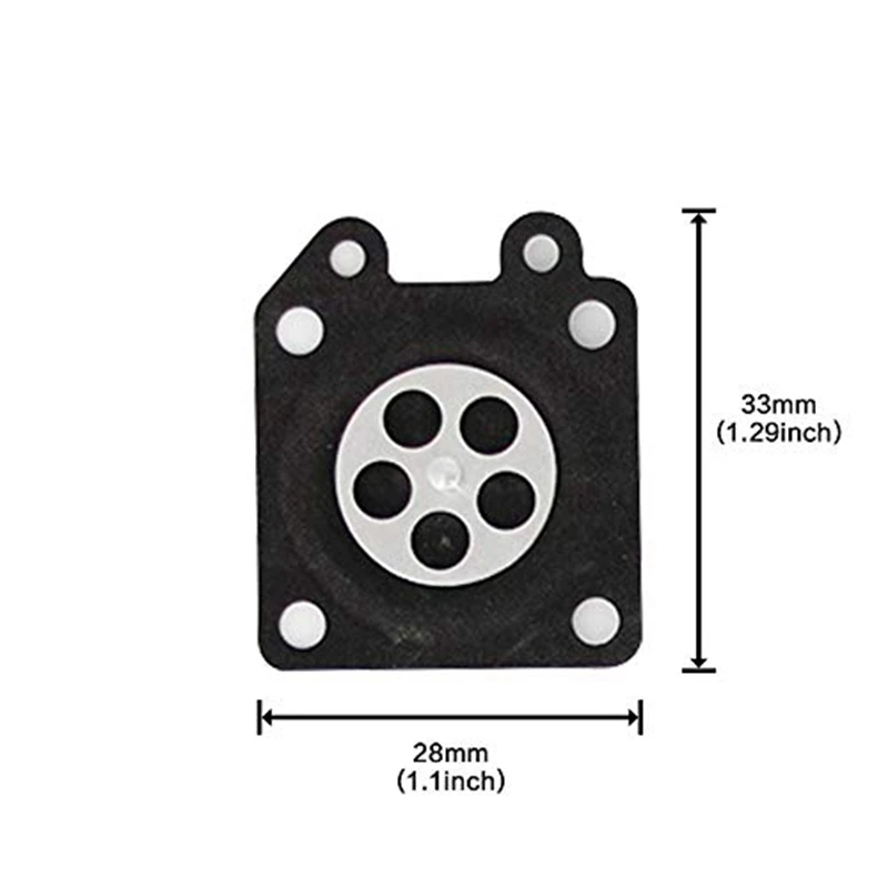 50 шт. карбюратор части бензопилы Карбюратор МЕМБРАНЫ колодки для Zama бензопила