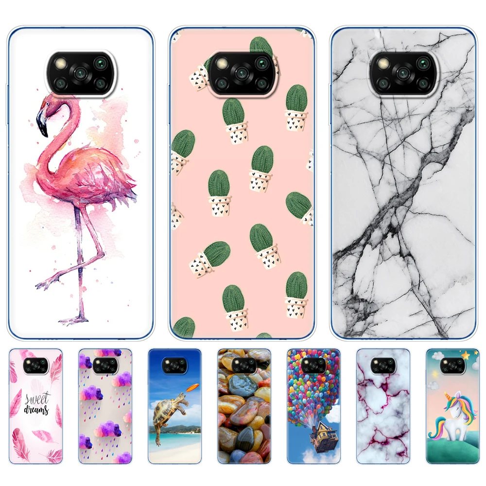 For Xiaomi Poco X3 NFC Case Silicon Soft TPU Back Phone Cover For POCO X3 Pro Case Poco X 3 PocoX3 NFC 6.67'' Global POCOPHONE
