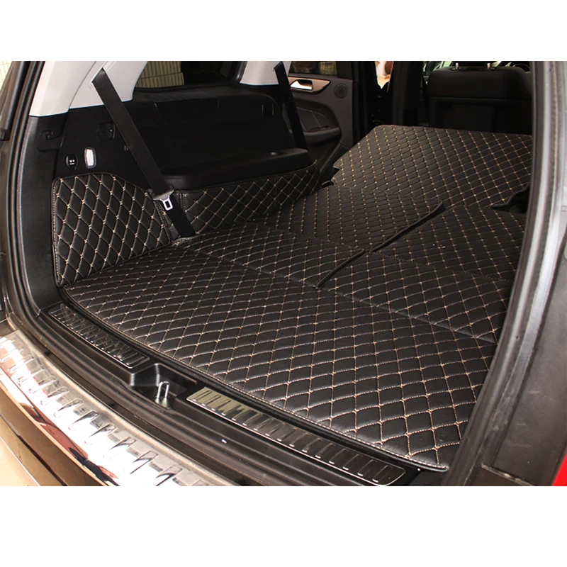 

kokololee leather car trunk mats for Mercedes Benz GL GL350/GL400GL450 2015 2016 years custom cargo liner