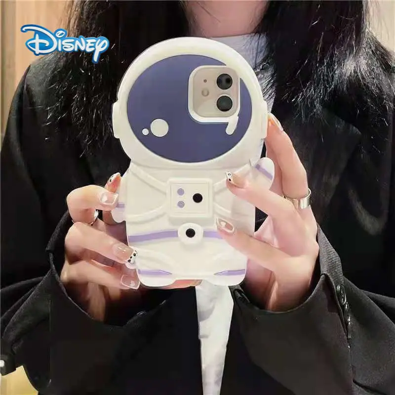 

Disney 3D Astronaut Cartoon Phone Case for iPhone 13 13Pro 12 12Pro Max 11 Pro X XS MAX XR 7 8 Plus Cute Anti-Fall Cover