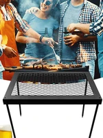 portable foldable bbq grill rack campfire table for cooking camping barbecue charcoal barbeque grill outdoor picnic accessories