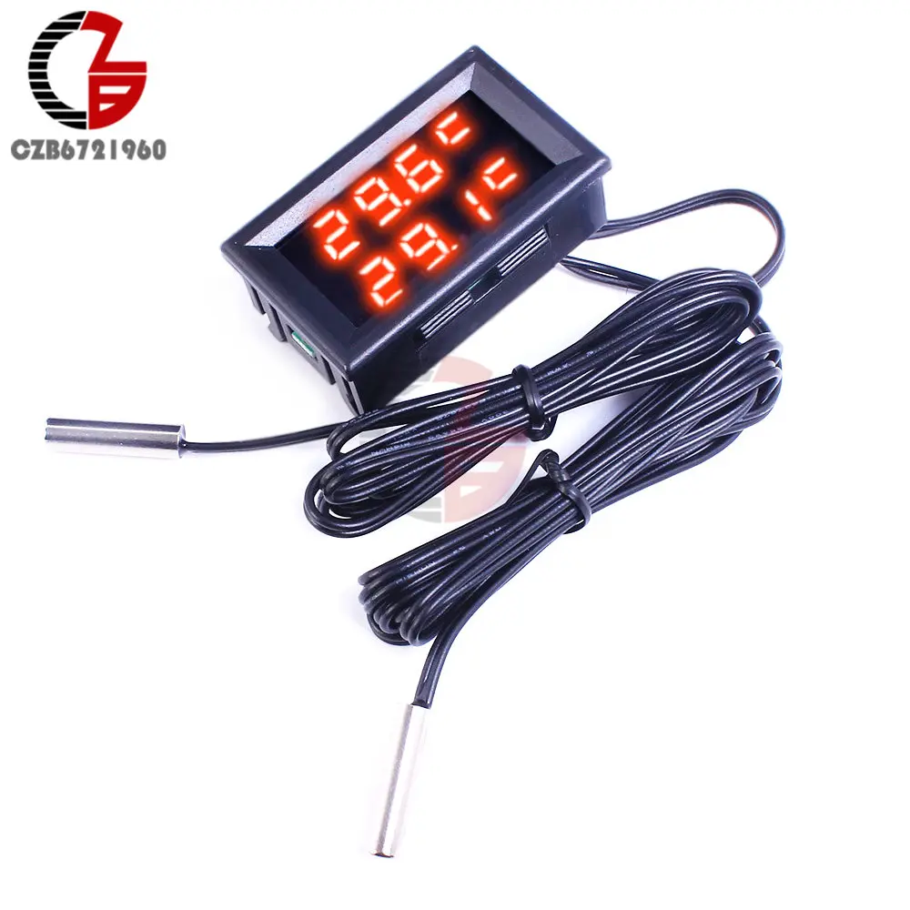 Мини встроенный светодиодный цифровой термометр инкубатор на холодильник