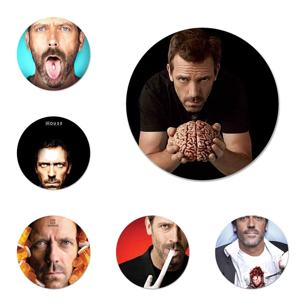 Магнитные наклейки для холодильника "Таблетки для мозга Доктор Хауса Грегори Хью Лори"