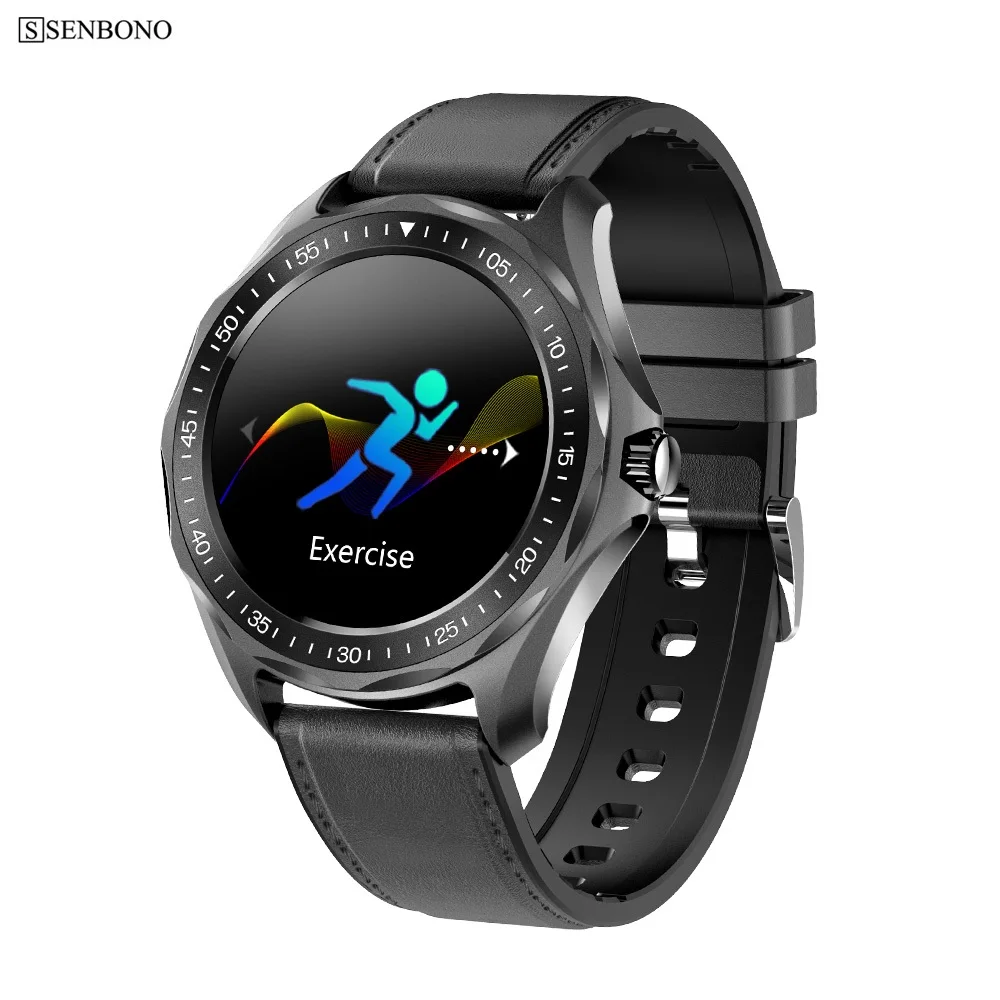 

SENBONO Sport IP68 Waterproof Men Clock Smart Watch Support Bluetooth 5.0 Women Fitness Tracker 2020 Smartwatch for IOS Android