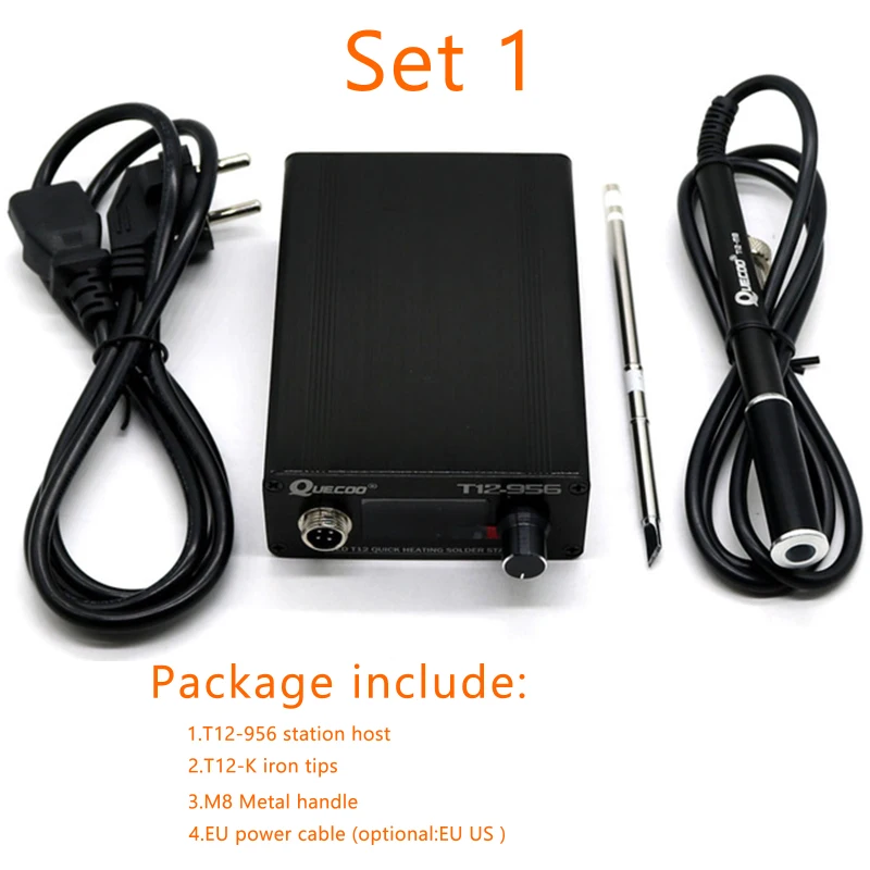 

Quick Heating T12 Soldering Station Electronic Welding Iron 2020 New Version STC T12 OLED Digital Soldering Iron T12-956 Quick