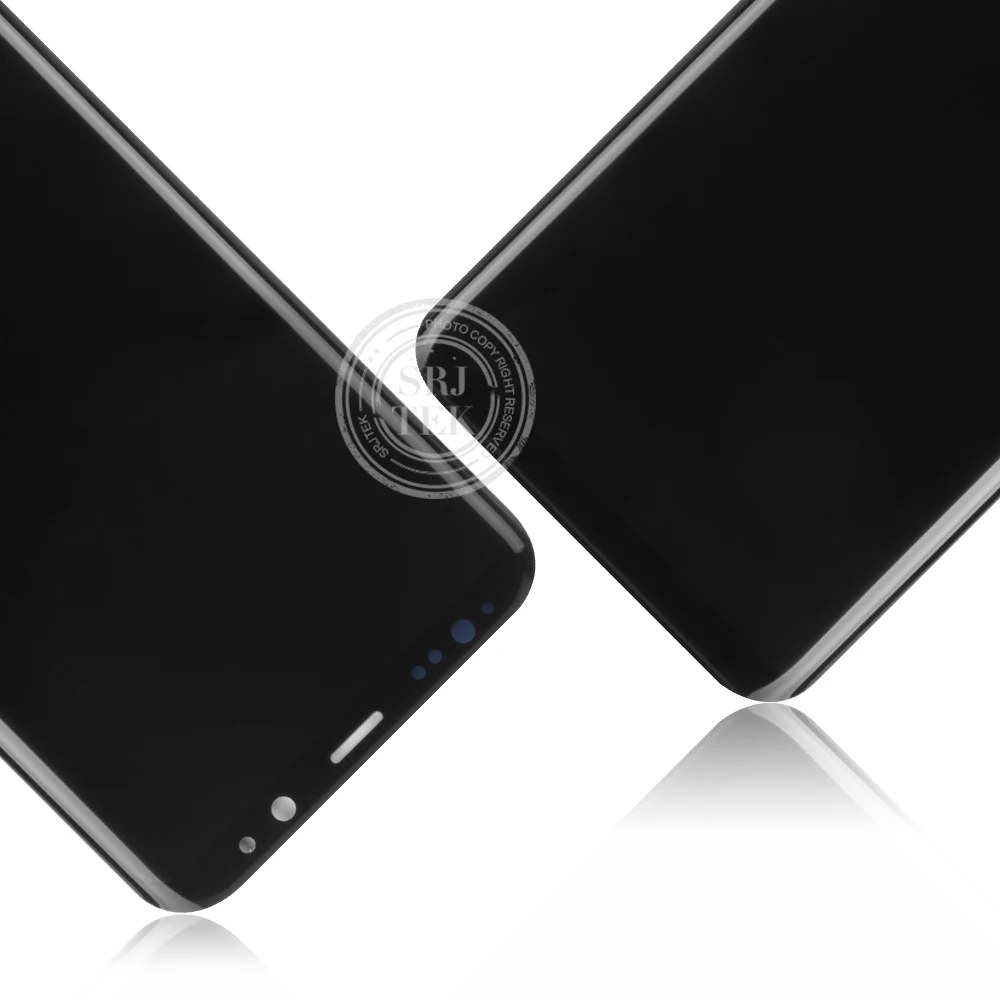 AMOLED Дисплей 5 8 дюйма для Samsung Galaxy S8 ЖК дисплей сенсорный экран рамка в сборе стекло