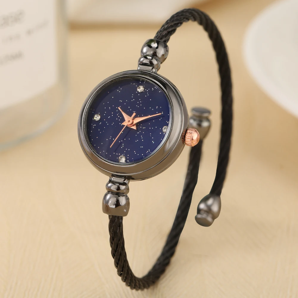 

Luxury Starry Sky Watches Bangle Women Fashion Diamond Clock Elegant Ladies Quartz Bracelet Wrist Watch Gift for Girlfriend Wife