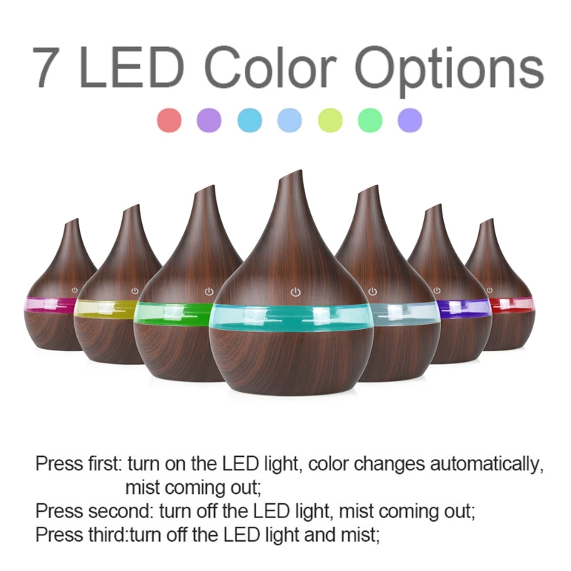 300 мл USB увлажнитель воздуха с дистанционным управлением Ароматический диффузор