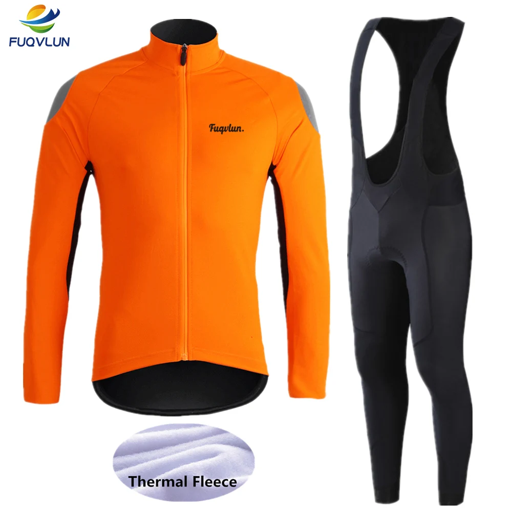 FUQVLUN 2020 теплая велосипедная футболка набор Ropa Ciclismo Invierno одежда Зимняя Теплая
