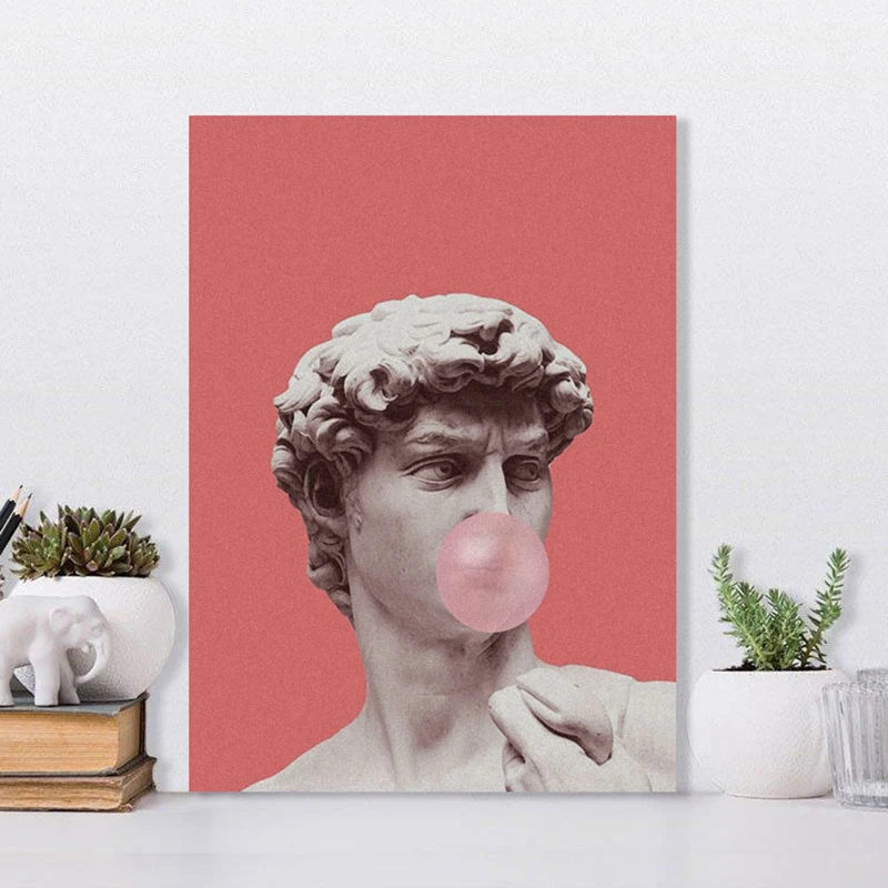 Эстетическая статуя Давида Забавный художественный портрет для дома детей