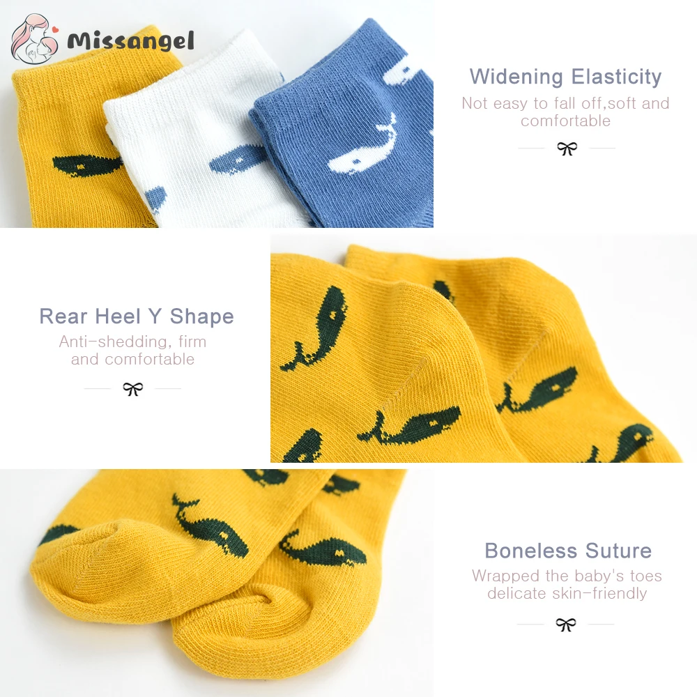 5 пара/лот новые мягкие хлопковые носки для мальчиков и девочек милые детские с