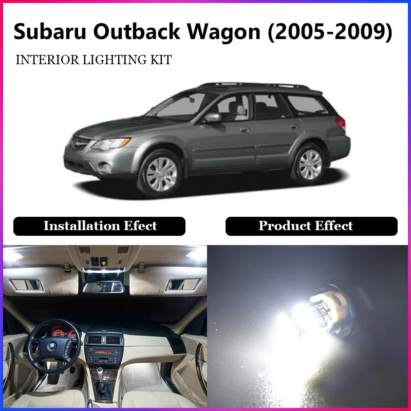 ShinMan 12x LED автомобильный светильник освещения салона автомобиля для Subaru Outback Wagon 2005-2009 kit on.