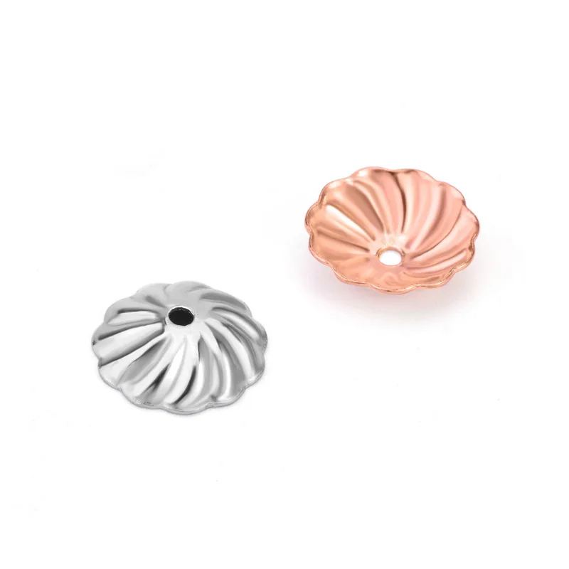 20 шт./лот Настоящее серебро 925 пробы цветные колпачки из бисера ожерелье браслет