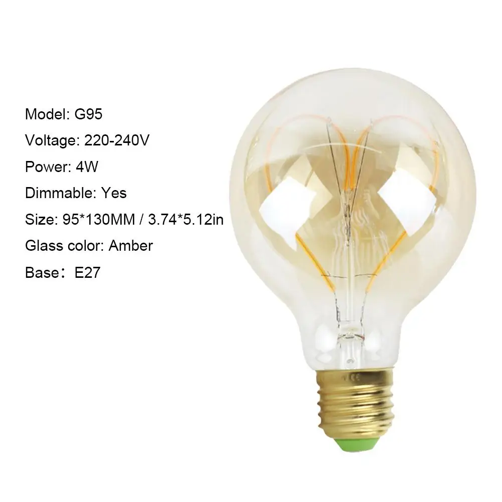 Винтажная спиральная лампа накаливания E27 в стиле ретро для подвесных ламп лампы