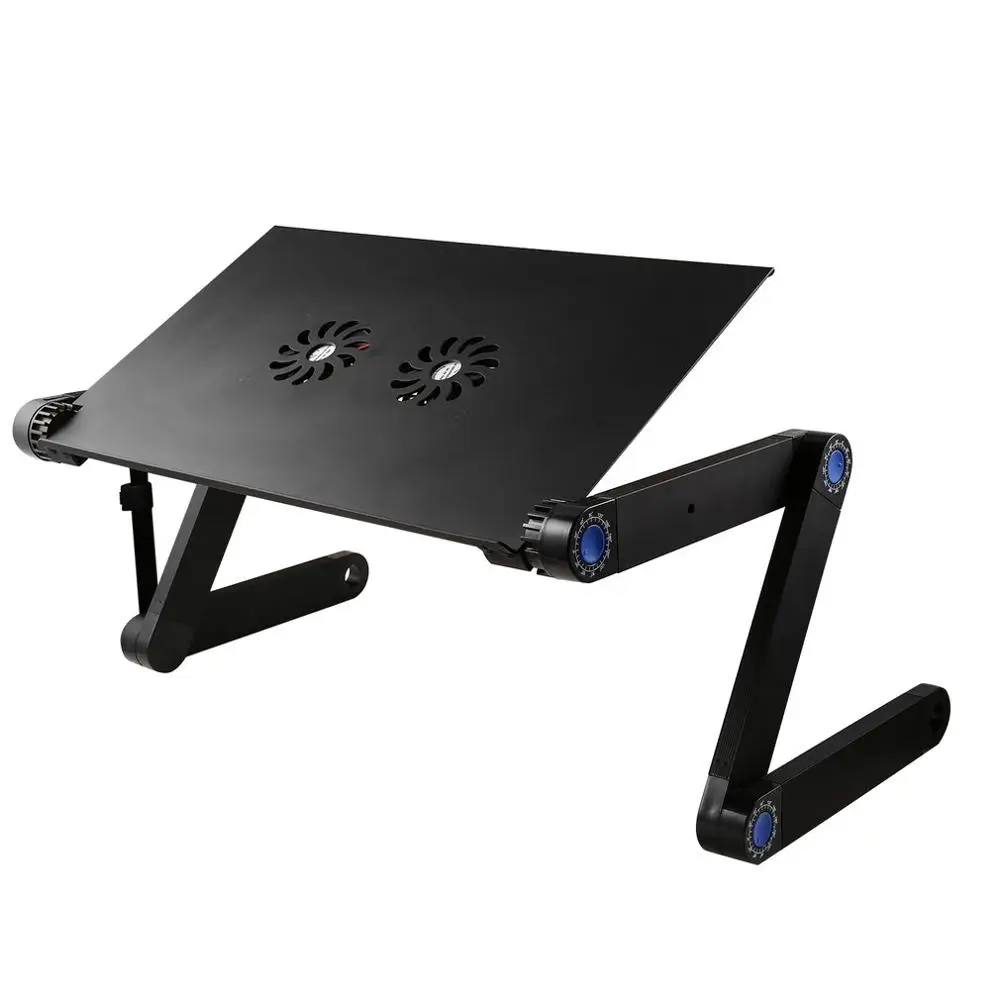 Laptop Table Stand With Adjustable Folding Ergonomic Design Notebook Desk For Ultrabook Netbook Or Tablet Mouse Pad |