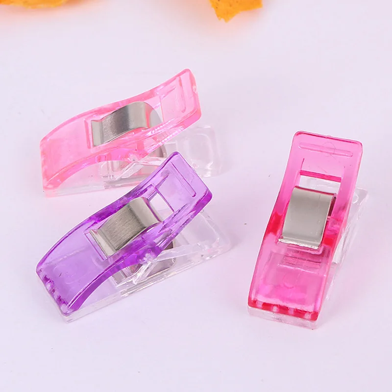 50 шт. высококачественные разноцветные Лоскутные шитья пластиковые клипсы для