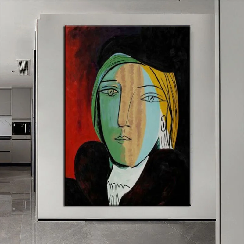 

Modern Oil Painting Decorative 100%Hand Painted Abstract Male Poster and Art Picasso Canvas Picture for Home Room Decor Design
