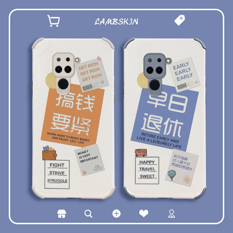 

Creative Notes Phone Case For Xiaomi Redmi 9 Note 9 8 7 Pro K40 K30 Pro Leather Cover