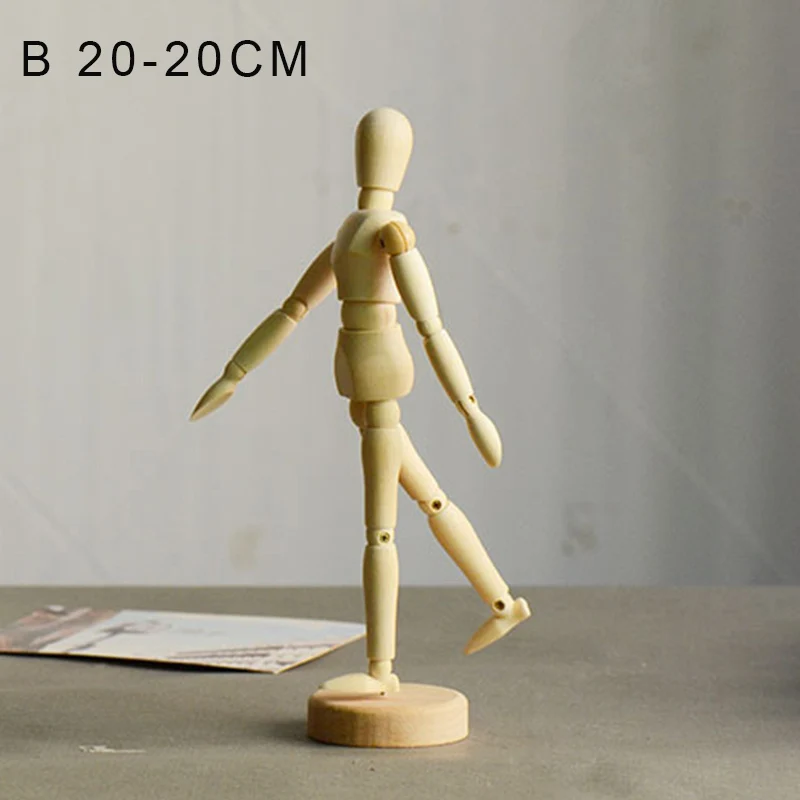 Манекен деревянный шарнирный для украшения дома/РИСОВАНИЯ ФИГУРЫ ЧЕЛОВЕКА
