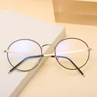 1 шт. новые модные женские и мужские металлические винтажные круглые очки оверсайз оправа для очков оптическая оправа для очков очки