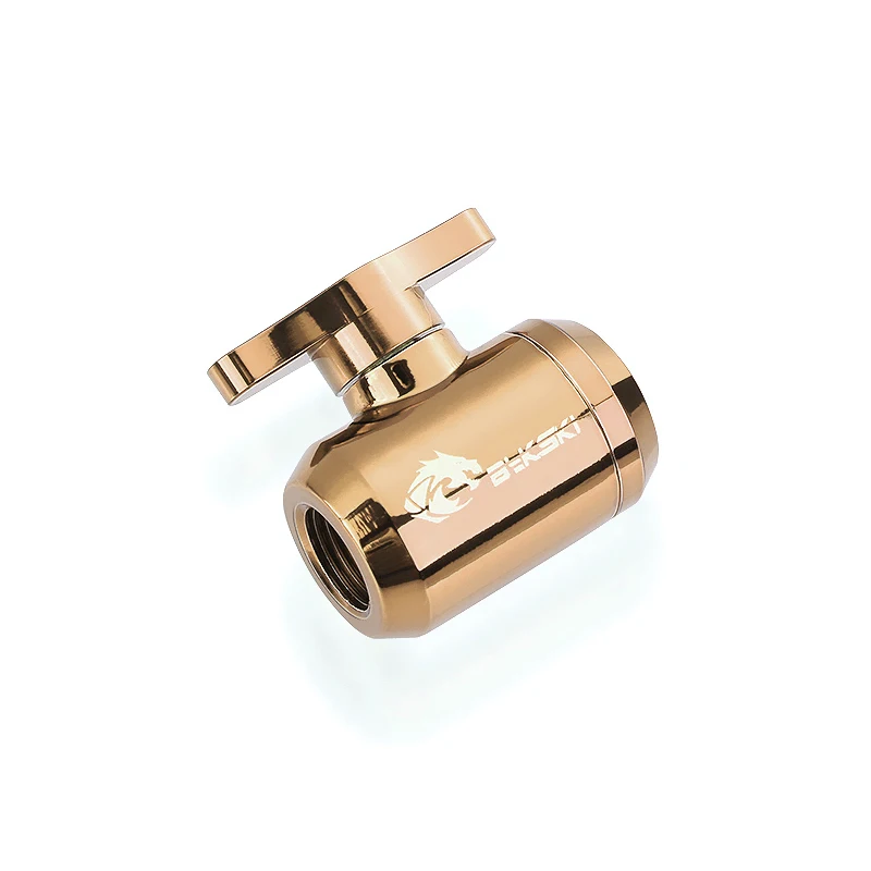 Bykski водяной клапан черный сливной порт петли фитинги серебряный красный золотой