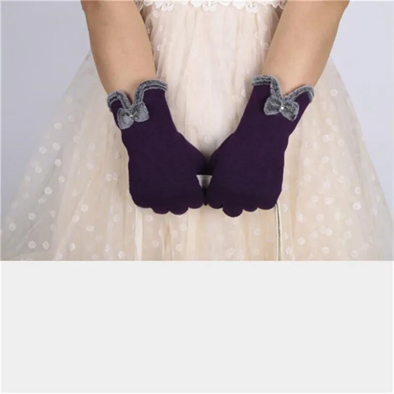 

GAOKE Fashion Lovely Bowknot For Women Touch Screen Winter Warm Outdoor Sport Gloves Gift 5 Colors
