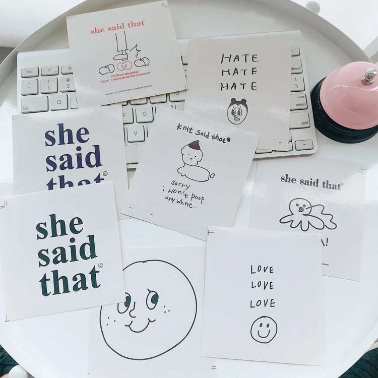 Комплект из 4 предметов простой Стиль собака Джейн ударов Декоративные Наклейки