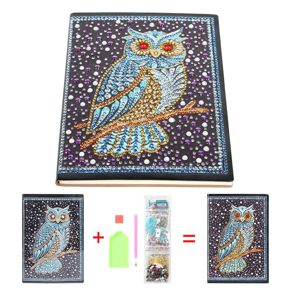 D-60 Sheets Notebook Newst DIY цветок особой формы алмазная живопись 60 страниц А5 Блокнот Дневник Книга вышивка наборы Алмазная мозаика домашняя декоративная - Цвет: D-60 Sheets Notebook