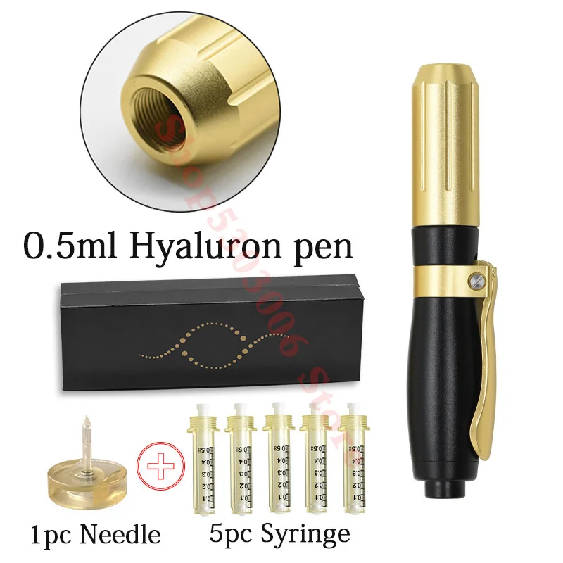 0.5ml pen set 1x5 0,5 мл 0,3 мл гиалуроновая ручка распылитель гиалуроновой кислоты ручка для инъекций губ пистолет для удаления морщин лифтинг губа наполнитель инжектор гиалурон - Номер модели: 0.5ml pen set 1x5