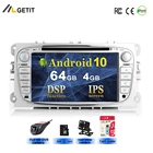 Автомобильный радиоприемник DVD-плеер Android 10 для FORD FOCUS Mondeo S-MAX Galaxy kuga GPS навигация автомобильный Головной блок мультимедийный плеер