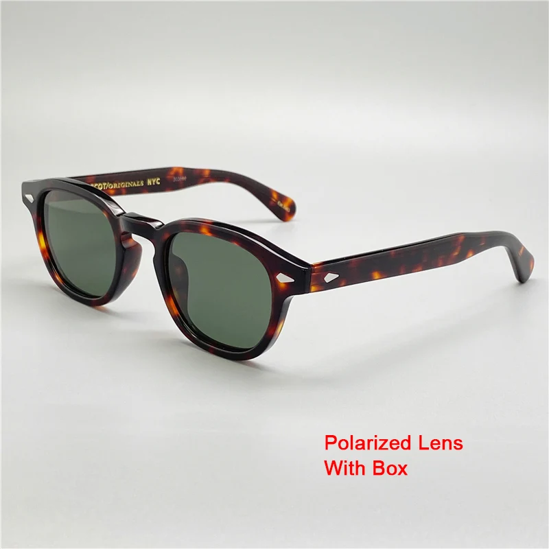 Lemtosh Sun Glasses Polarized Lens Men Women Johnny Depp Sunglasses Luxury Brand Vintage Acetate Glasses Frame Top Quality