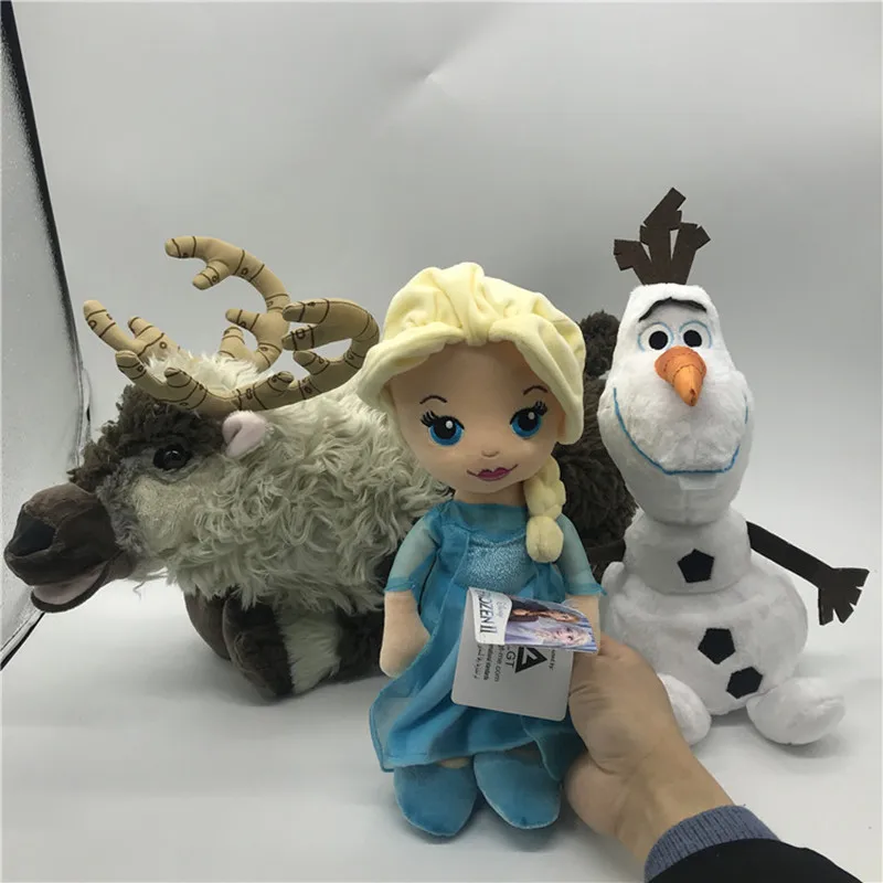 

1 шт. 30 см Disney лед и снег Легенда Эльза Принцесса олень Олаф плюшевая кукла подарок для ребенка подруги на день рождения