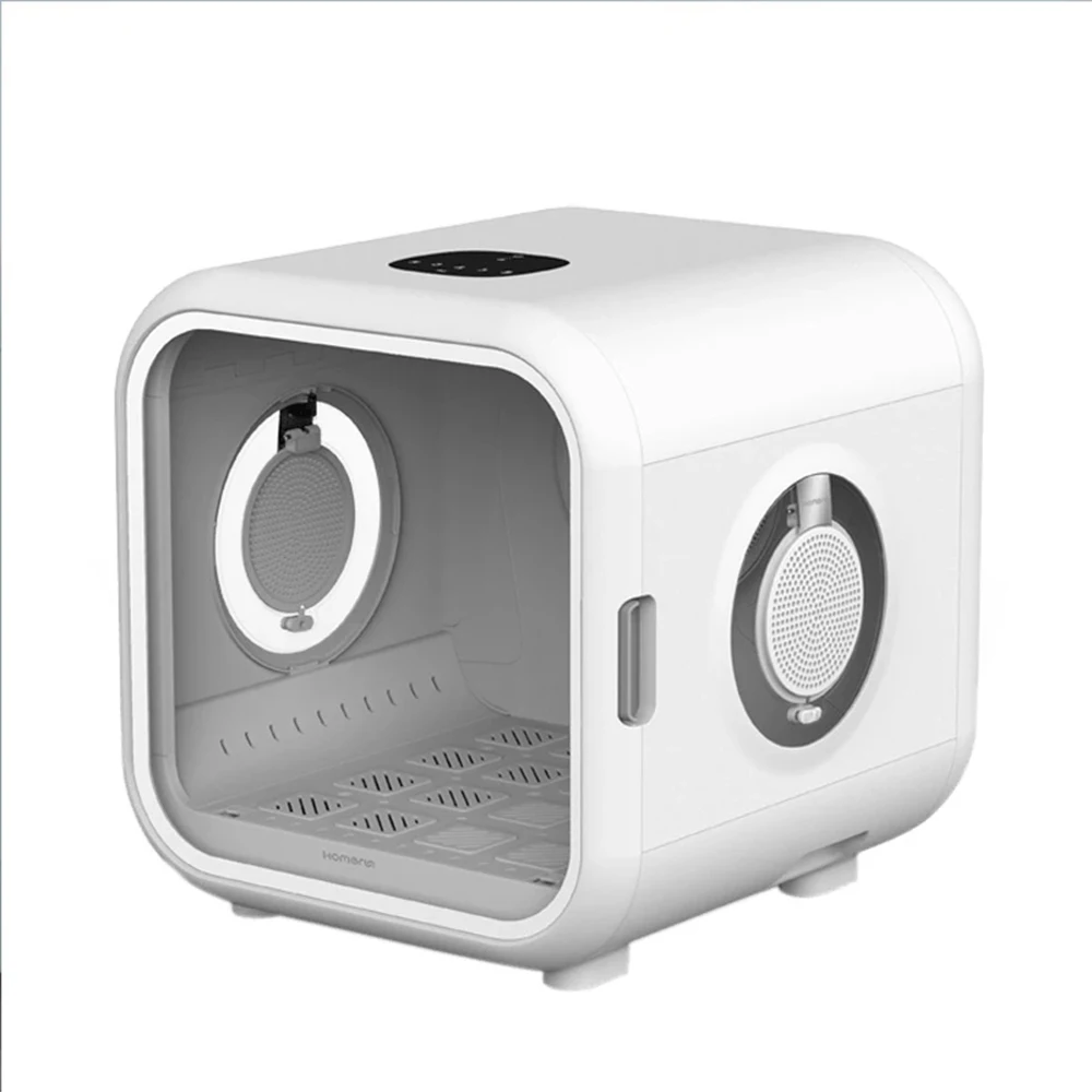 Caja de secado de pelo de gato completamente autom&aacute;tica, suministro de aire completo en forma de U, temperatura constante de 39 grados, esterilizaci&oacute;n de nido de Mascota-0