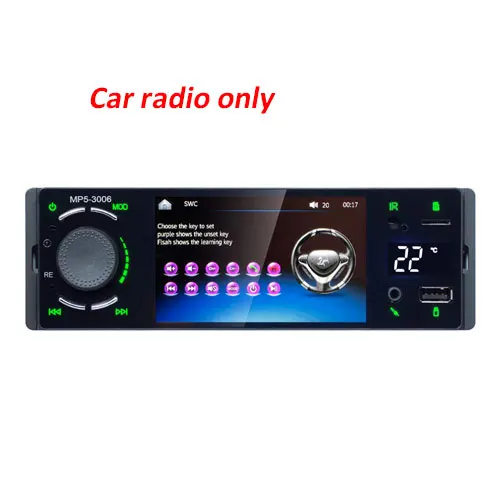 car radio only Camecho 1 din Авторадио Автомагнитола 4," сенсорный экран авто аудио Bluetooth стерео FM Aux-IN вход 1DIN MP5 мультимедийный плеер - Цвет: car radio only