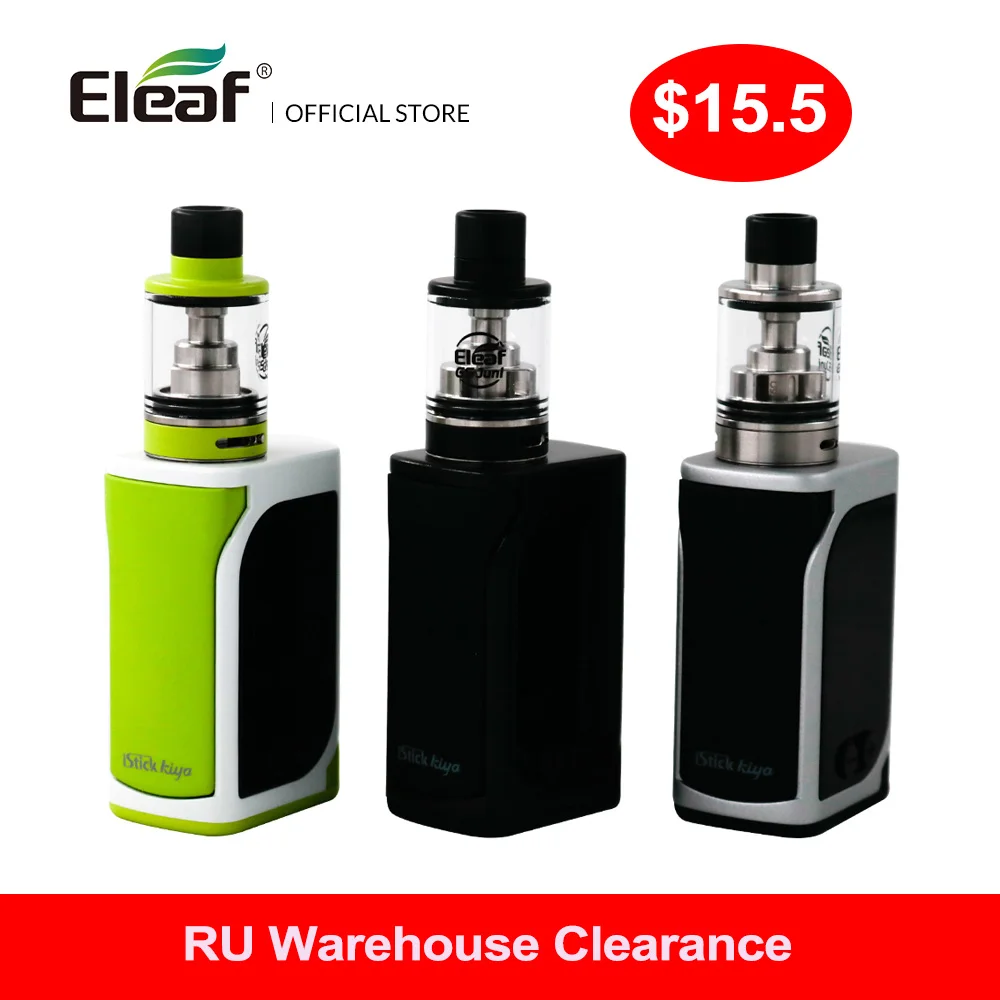 RU распродажа оригинальный набор Eleaf iStick Kiya с атомайзером GS Juni встроенный