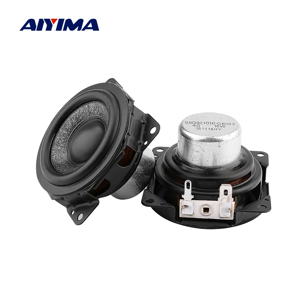AIYIMA 2 шт. дюймовый аудио мини динамик 4 Ом 16 Вт DIY звук s драйвер для SO NY Bluetooth полный