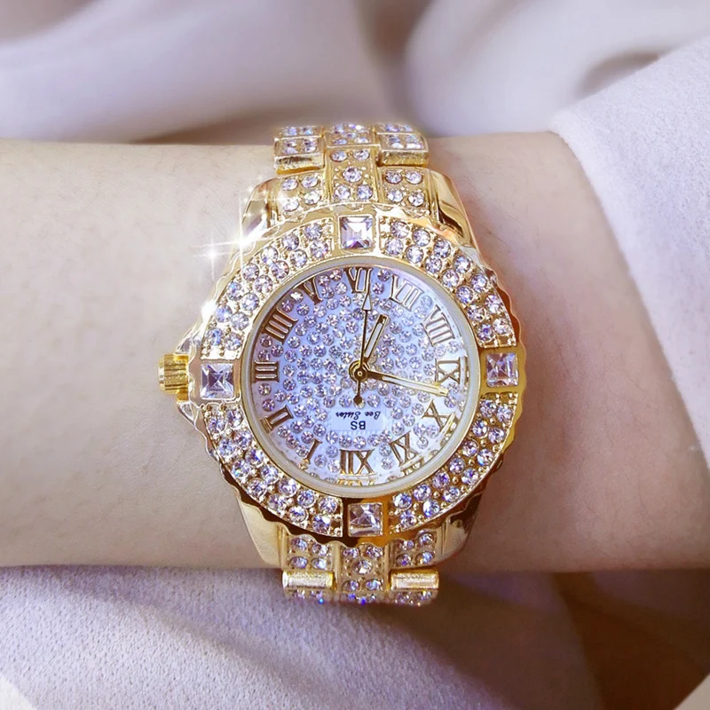 

Mode frauen uhr mit diamant silber uhr damen top luxus marke damen Casual frauen Armband Uhren relogio feminino