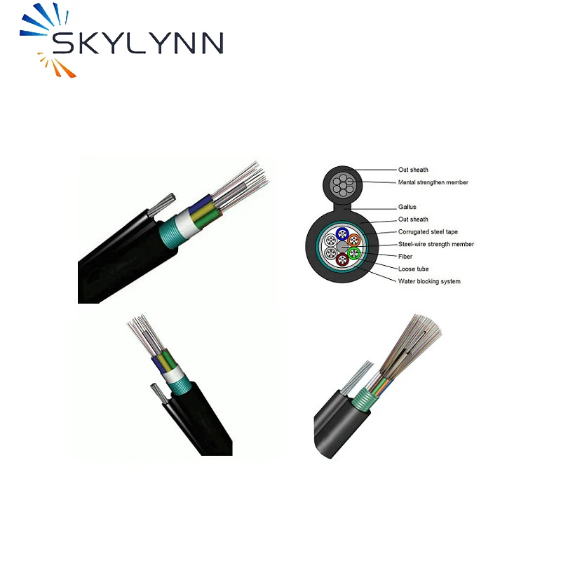 Customized Self-Supporting Single Mode 2-288 Core Figure 8 Aerial PE Jacket Outdoor Fiber Optic Cable GYTC8S GYTC8A