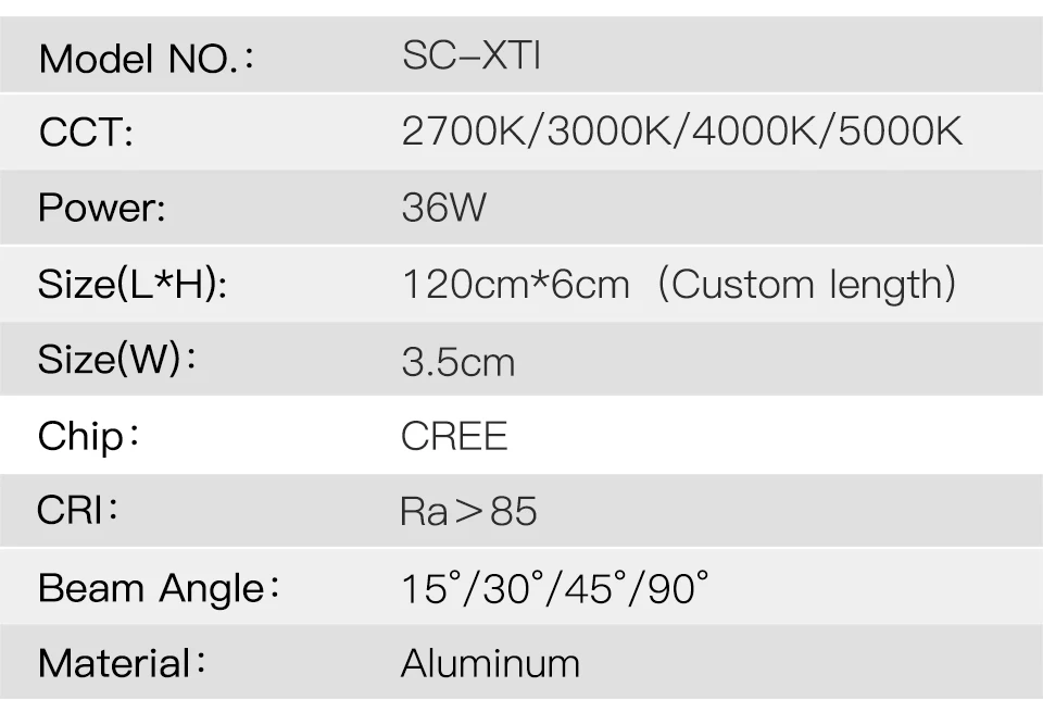 SCON AC 110-240V 80 см OSRAM чипы CCT 3000K 4000K естественное освещение 20 Вт 30 Вт светодиодный рабочий бар освещение офисная линия