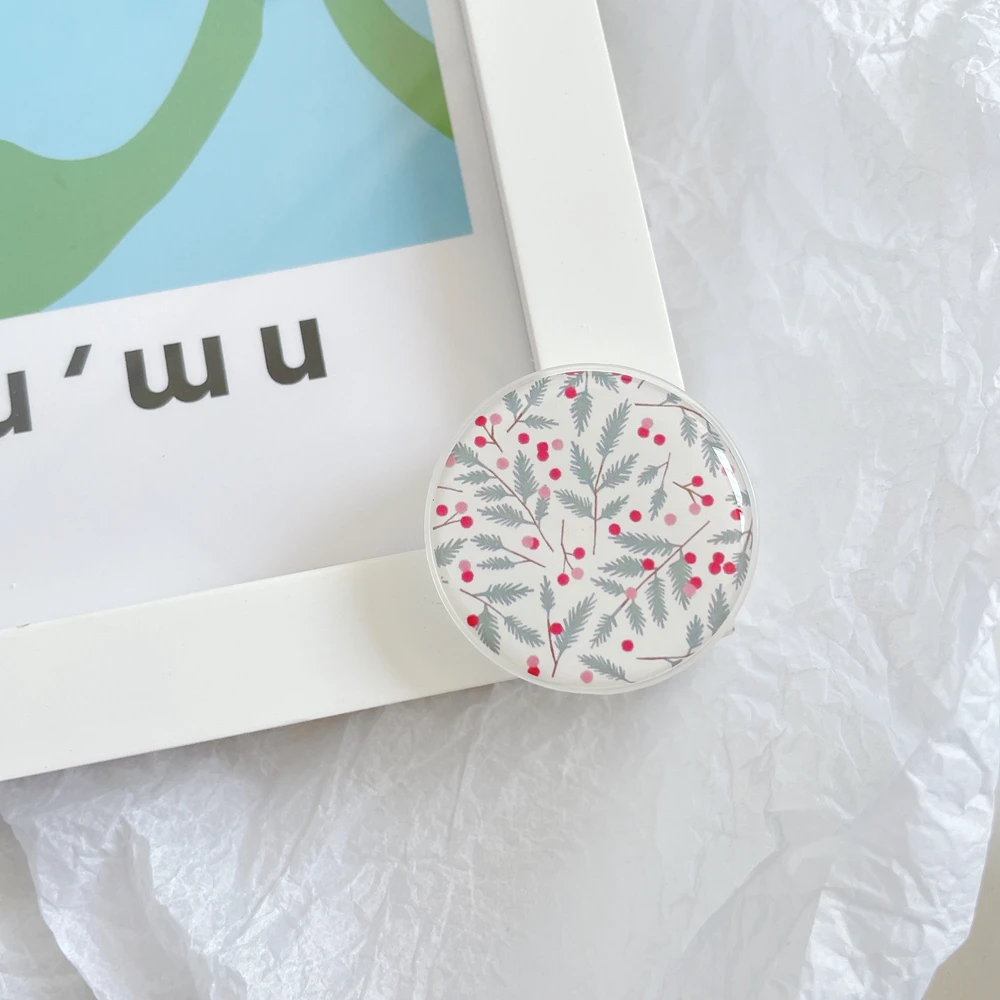 

Foldable Kickstand Phone Mount Circle Smooth Epoxy Multifunction Air Stand Holder And Grip For All Tablets And Phones