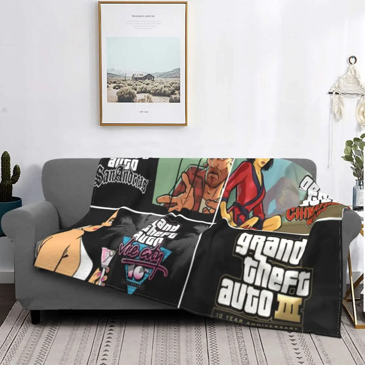 Лидер продаж фланелевое одеяло Grand Theft Auto V Gta S 2Xl |