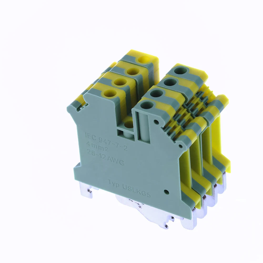 USLKG-5N клеммные колодки на Din-рейку универсальный разъем USLKG5N 10 шт. | Обустройство