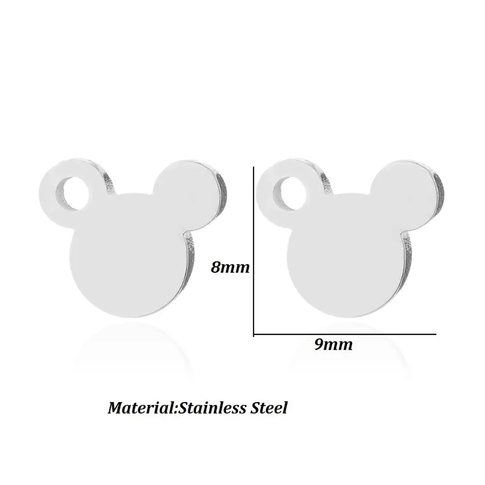 WANGAIYAO Stainless Steel Black Earrings for Women Deer Rabbit Butterfly Stud Earring Girls Kids Jewelry Accessories images - 6