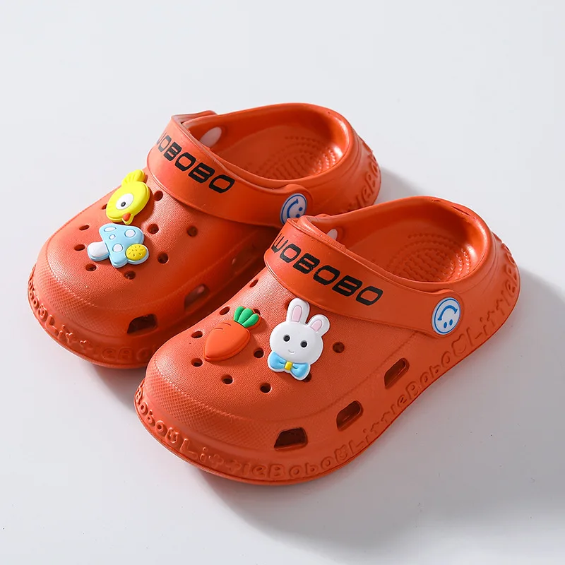 

2021 Slippers Boys Girls Summer Kids Children's Hole Shoes Infant Indoor Slippers Non-Slip Beach Sandals Toddler Home Shoes Baby