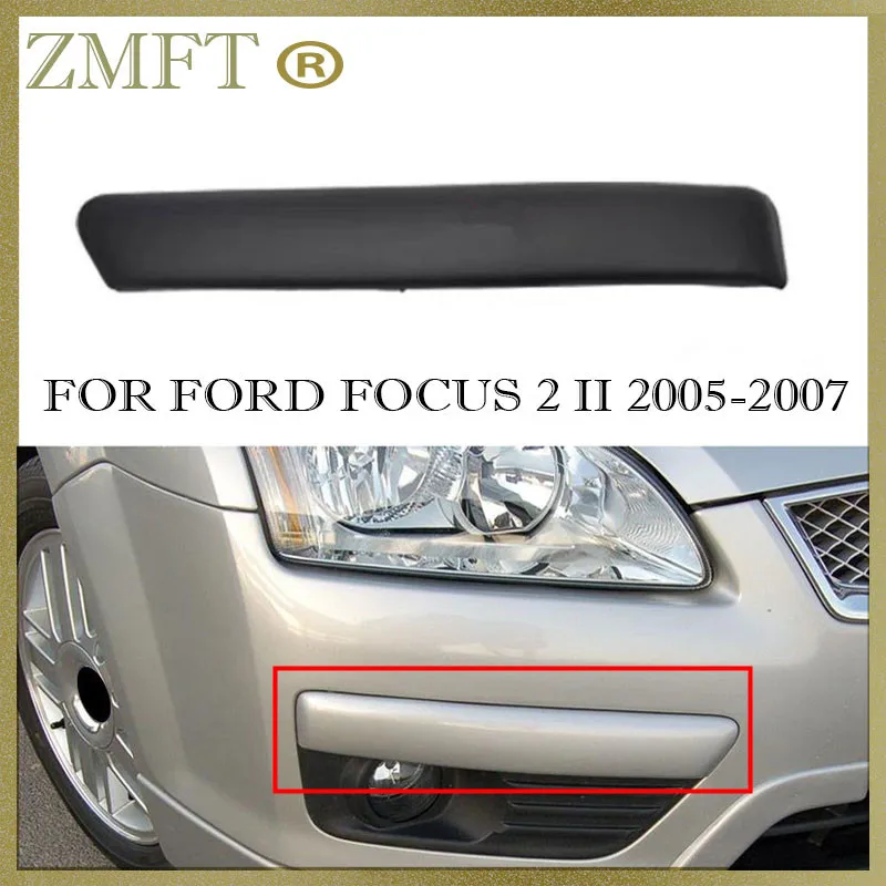 Car Front Bumper Lamp Hood For Ford Focus 2 MK2 2005 2006 2007 Fog Light Decorative Strip