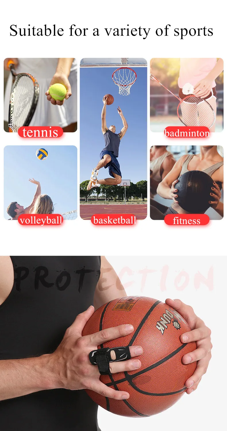 Finger Splint Guard Bands Compression Breathable Finger Sleeves for Basketball Stretchy Sports Aid Support Wrap Caps Protector