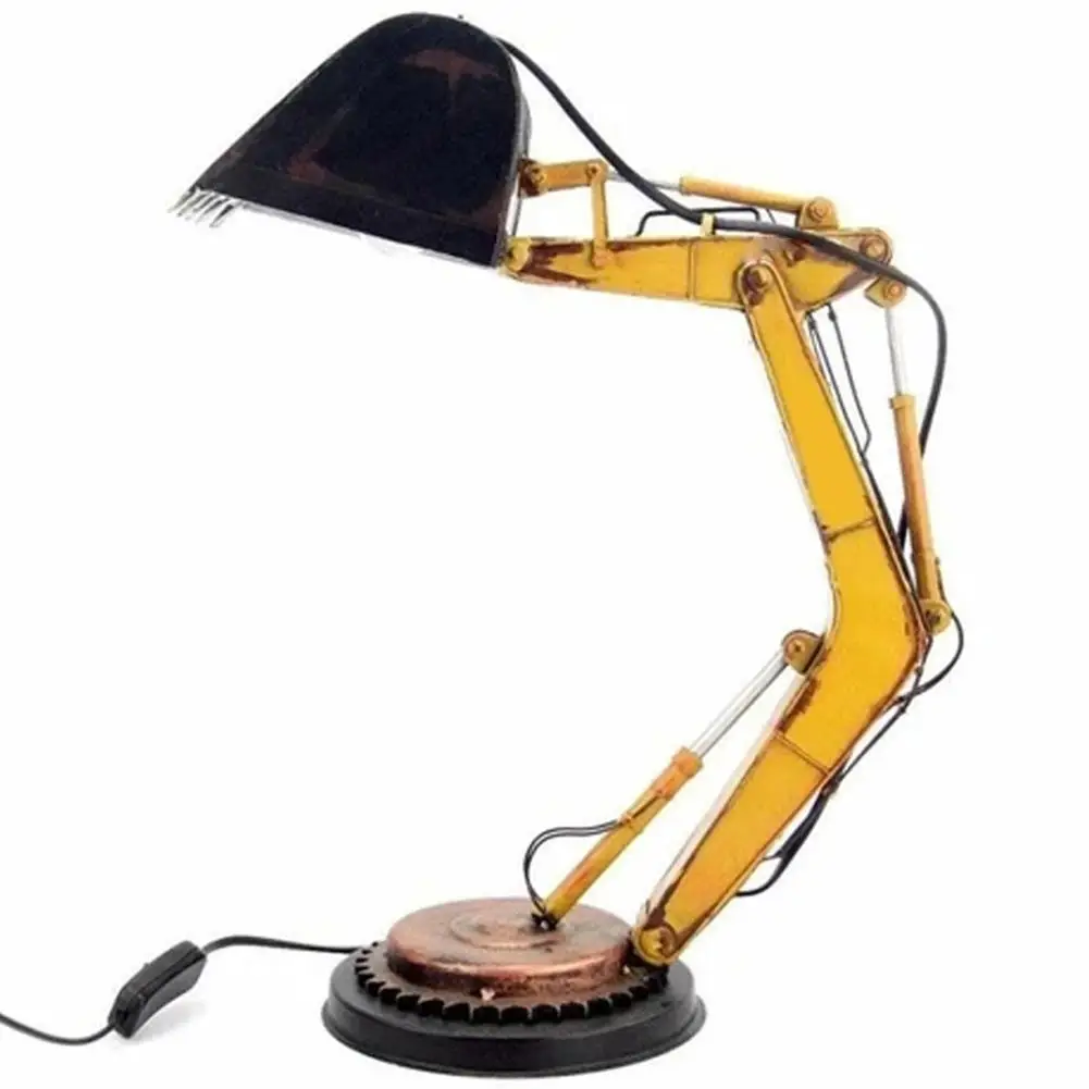 

Vintage CreativeUSB Excavator Lamp Home Bedroom Decoration Table Desk Lamp Lantern living room Studio Bed Side Table Lamp