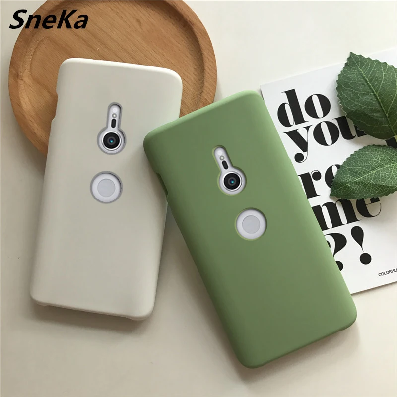 Чехол карамельного цвета для оригинального Sony Xperia XZ3 Мягкий край + жесткий чехол