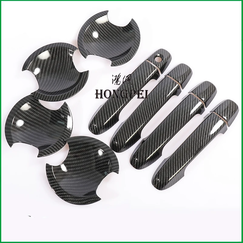 Стайлинг автомобиля ABS дверная ручка чаша крышка наклейка отделка молдинг для