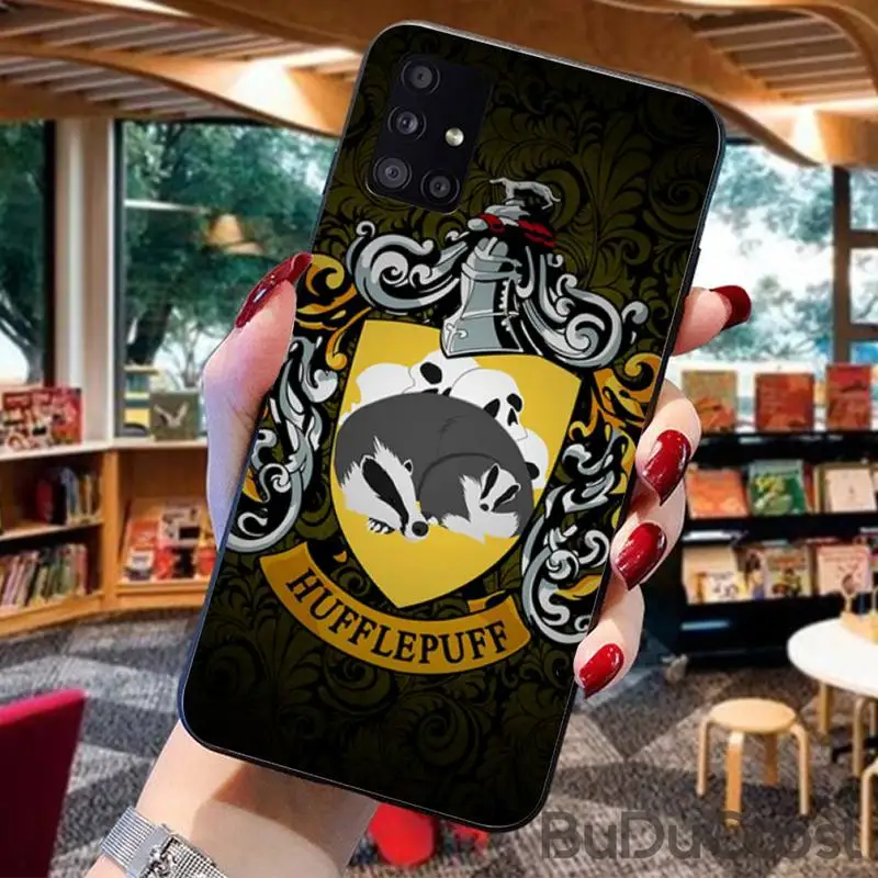 

Hufflepuff yellow badger style logo Phone Case For For Samsung Galaxy A10 A20 A30 A40 A50 70 A10S 20S A2 Core C8 A30S A50S A31